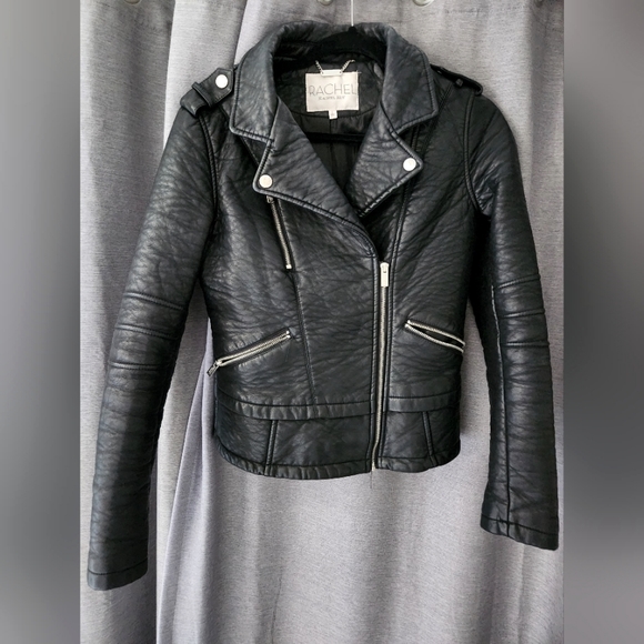 RACHEL Rachel Roy Jackets & Blazers - Rachel Roy Faux Leather Black Jacket